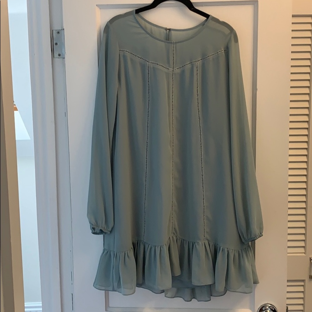 BCBG Generation Long Sleeve Ruffle Dress
